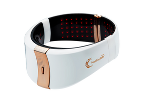CELLRETURN Neckle Ray ultimate neck shaping and defining device. Soothes fine lines and wrinkles while also plumping and restoring the delicate skin on the neck.
