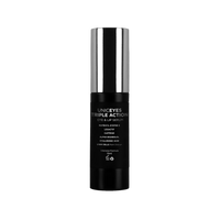 A black cylindrical bottle of Adverto Beauty UNICEYES Triple Action Eye & Lip Contour, with a silver cap and white text, targets wrinkles, dark circles, and puffiness for smoother skin around eyes and lips.
