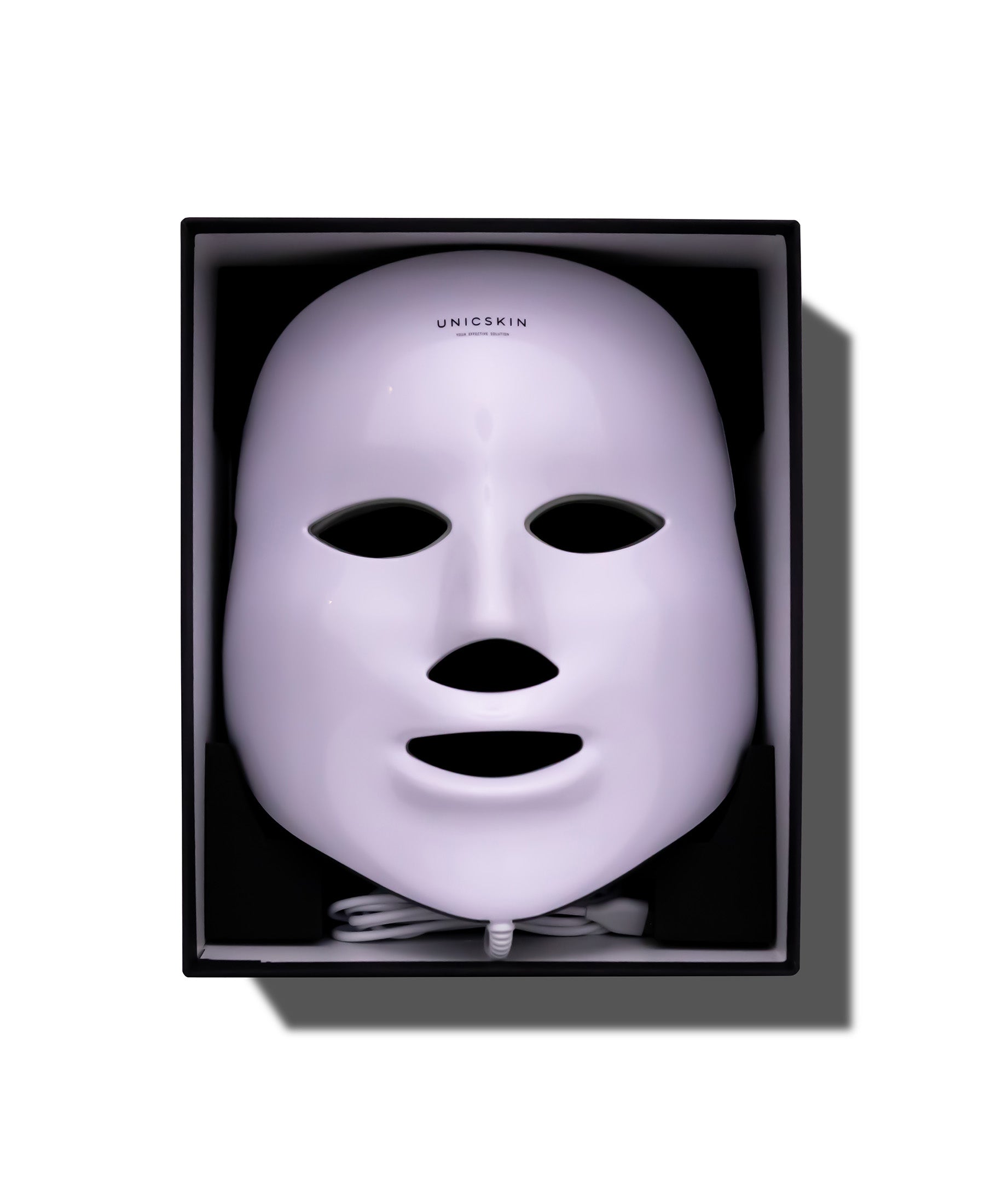 The UNICSKIN UNICLED Korean Mask with 1,064 LED lights and 7 wavelengths, designed to treat aging, acne, and dryness for smoother, firmer, and more radiant skin.